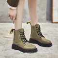 Spring Autumn Fashion Footwear Height Increasing Chunky Heel Ankle Boots Hard-wearing Botas Mujer Casual Shoes Women's Boots